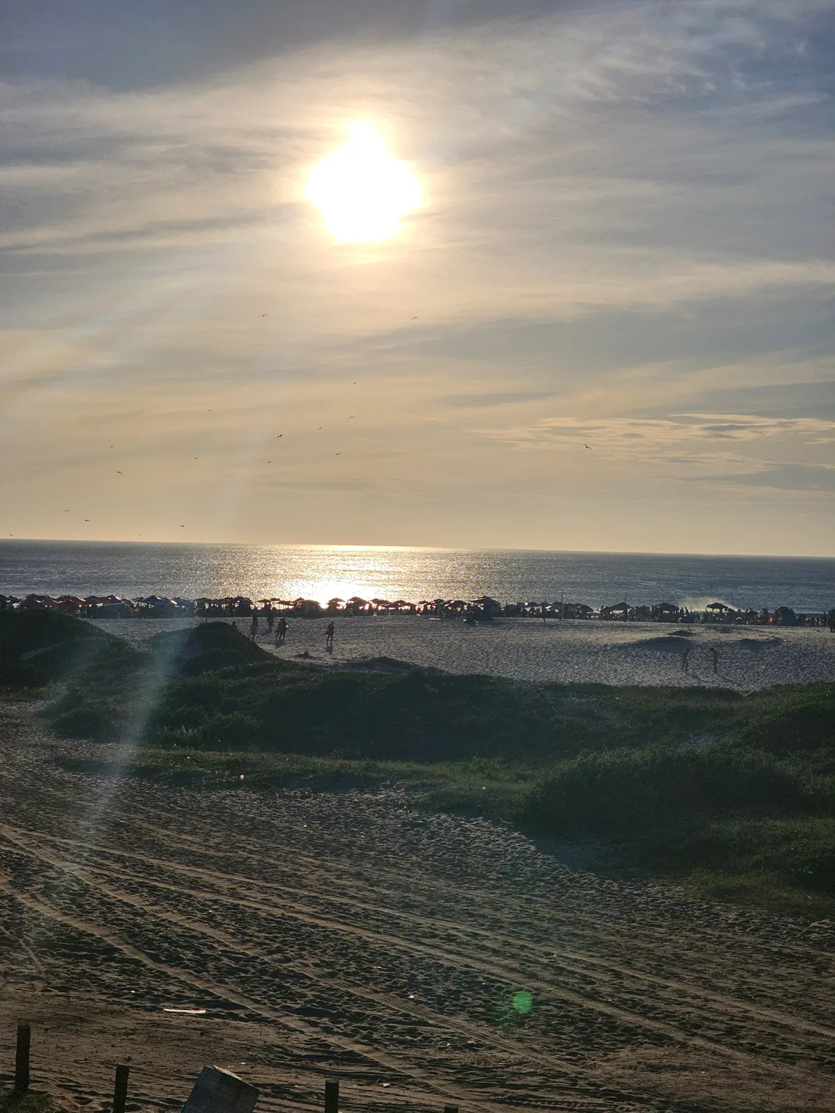 Arraial, perto do pôr do sol